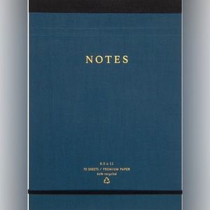 Brand New Covered Legal Pad, 70 Lined Sheets Recycled Paper Notepad 🗒️